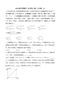 2024届中考数学一次方程（组）天天练（4）及答案