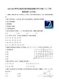 2024-2025学年山东省日照市东港区新营中学八年级（上）月考数学试卷（10月份）（含答案）