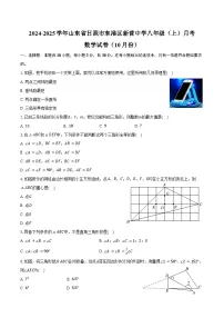 2024-2025学年山东省日照市东港区新营中学八年级（上）月考数学试卷（10月份）（含答案）