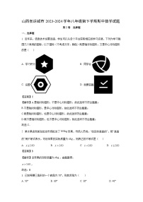 山西省运城市2023-2024学年八年级第下学期期中数学试卷(解析版)