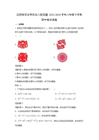 江西省吉安市吉安八校联盟2023-2024学年八年级下学期期中数学试卷(解析版)