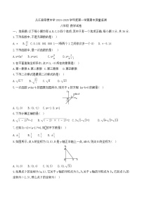 贵州省黔东南州从江县宰便中学2024-2025学年 八年级上学期期中质量监测数学试卷