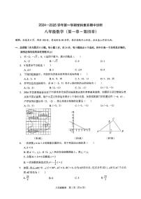 广东省深圳市33校联考2024—2025学年八年级第一学期期中素养数学试题