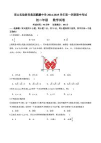 广东省深圳市南山实验教育集团麒麟中学2024-2025学年八年级上学期期中考试数学试卷