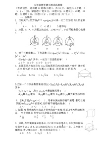 河北省邢台市威县2024-2025学年九年级上学期11月期中考试数学试题