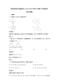 陕西省西安市蓝田县2023-2024学年八年级下学期期中数学试卷(解析版)