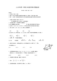 上海市浦东新区多校联考2024-2025学年九年级上学期期中考试数学试卷