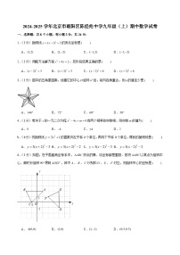 2024-2025学年北京市朝阳区陈经纶中学九年级（上）期中数学试卷（含解析）