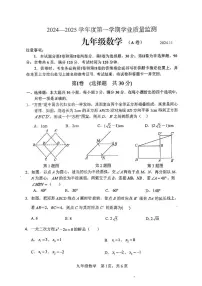 山东省枣庄市山亭区2024—2025学年上学期期中检测九年级数学 试题