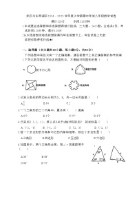 湖北省武汉市东西湖区2024-2025学年八年级上学期期中数学试卷