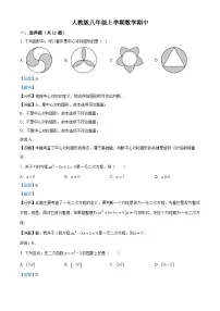 八年级上学期期中数学模拟试题