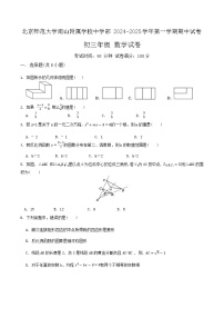 广东省深圳市北京师范大学南山附属学校中学部2024-2025学年上学期九年级期中考试数学试卷