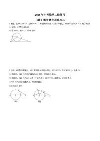2025年中考数学二轮复习《圆》解答题专项练习二（含答案）