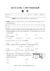 湖南省邵阳市新邵县2024-2025学年七年级上学期11月期中数学试题