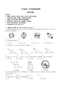 2024-2025湖南师大附中八上期中考试数学试卷