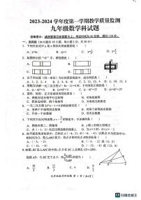 广东揭阳2023-2024学年九年级上学期期末监测数学试卷+答案