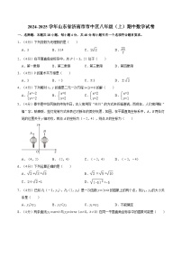 2024-2025学年山东省济南市市中区八年级（上）期中数学试卷  含详解