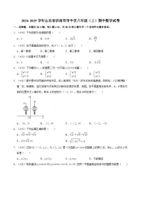 2024-2025学年山东省济南市市中区八年级（上）期中数学试卷 含详解