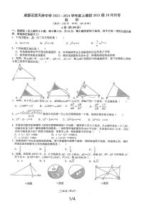 2023-2024学年四川省成都市武侯区石室天府中学九年级（上）月考数学试卷（10月份）.