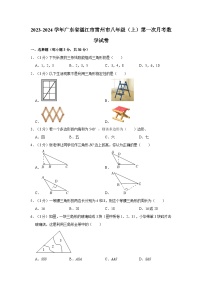 2023-2024学年广东省湛江市雷州市八年级（上）第一次月考数学试卷