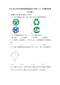 2023-2024学年云南省昆明市盘龙区八年级（上）月考数学试卷（10月份）