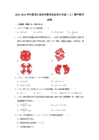 2023-2024学年黑龙江省佳木斯市抚远市九年级（上）期中数学试卷