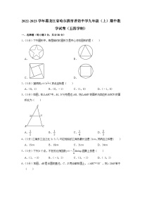 2022-2023学年黑龙江省哈尔滨市香坊中学九年级（上）期中数学试卷（五四学制）