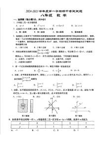 陕西省西安市西安高新一中2024-2025学年八年级上学期期中考试数学试题