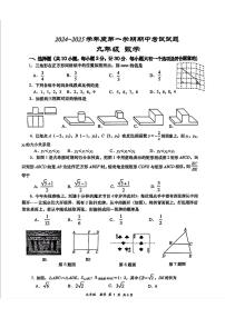陕西省西安高新第一中学2024-2025学年九年级上学期11月期中考试数学试题
