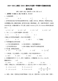 广东省潮洲市2024-2025学年七年级上学期期中考试数学试卷