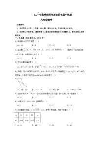 河南省南阳市名校联考2024-2025学年八年级上学期11月期中数学试题