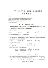 山西省运城市盐湖区2024—2025学年八年级上学期11月期中数学试题