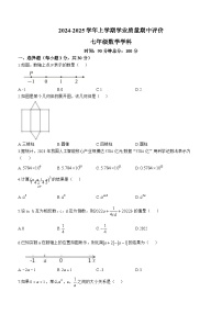 河南省郑州市第九十六中学2024-2025学年上学期七年级数学期中考试卷(无答案)