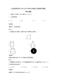 山东省青岛市2024-2025学年七年级上学期期中模拟数学试卷（解析版）