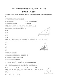 2024-2025学年云南省昆明二中八年级（上）月考数学试卷（10月份）（含答案）