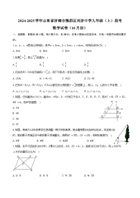 2024-2025学年山东省济南市槐荫区兴济中学九年级（上）段考数学试卷（10月份）（含答案）