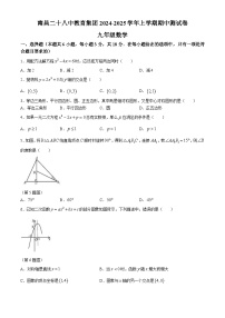 江西省南昌市第二十八中学教育集团2024-2025学年九年级上学期期中考试数学试题