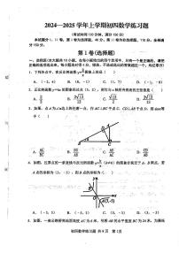 山东省泰安市高新区2024-2025学年九年级上学期期中考试数学试卷