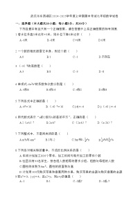 湖北省武汉市东西湖区2024-2025学年 上学期期中考试七年级数学试卷