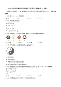 2024年山东省泰安市多校联考中考数学一模试卷（3月份）（含答案）（含解析）