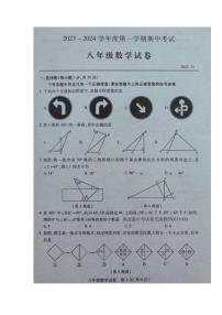 湖北省汉阳区2023~2024学年度期中考试八年级数学试卷