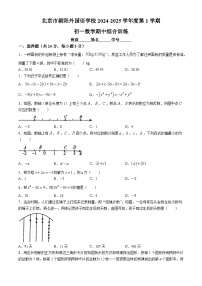 北京市朝阳外国语学校2024-2025学年七年级上学期期中考试数学试卷(无答案)