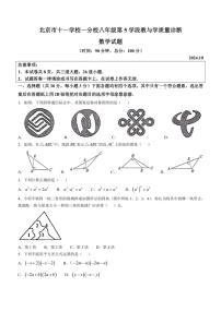 北京市十一学校分校2024～2025学年八年级上学期期中考试数学试卷（含答案）