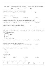 2024～2025学年北京密云区首都师范大学附属密云中学初三上学期期中数学试卷[原题+解析版]