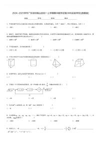 2024～2025学年广东深圳南山区初一上学期期中数学试卷(中科实验学校)[原题+解析版]