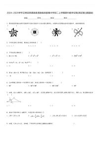 2024～2025学年甘肃定西渭源县渭源县麻家集中学初二上学期期中数学试卷(测试卷)[原题+解析版]