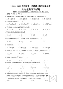 +广东省揭阳市揭西县2024-2025学年+上学期八年级期中+数学试题