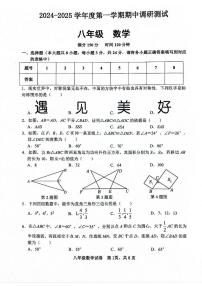 江苏省宿迁市宿城区2024-2025学年八年级上学期11月期中考试数学试题