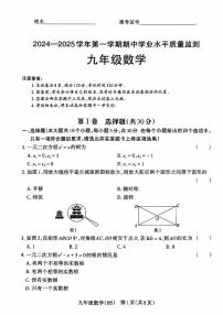 山西省晋中市左权县2024-2025学年九年级上学期11月期中数学试题