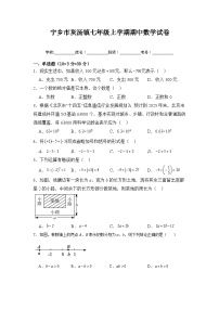 湖南省长沙市宁乡市西部乡镇2024-2025学年七年级上学期11月期中考试数学试题